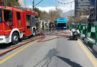 مدیریت شهری و بی توجهی به آتش سوزی در اتوبوس های تهران+ تصاویر