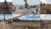 اصلاح قوس و سوزن در ایستگاه سمیه راه‌ آهن منطقه اراک