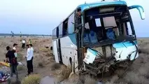 واژگونی اتوبوس هنگام تردد از محور روستایی در ابهر
