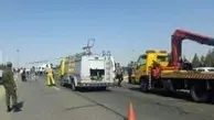 تصادف شدید دو خودرو در شهر فرودگاهی امام خمینی (ره)