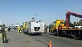 تصادف شدید دو خودرو در شهر فرودگاهی امام خمینی (ره)