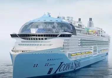نگاهی به بزرگ ترین کشتی تفریحی دنیا، Icon of the Seas + فیلم