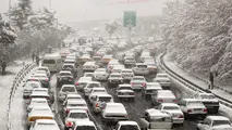 ترافیک معابر اصلی شمال شهر تهران بسیار سنگین است