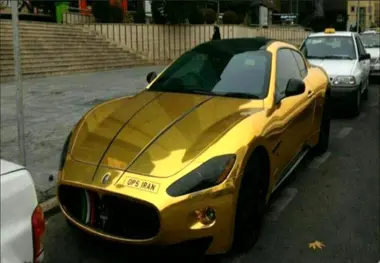 مازاراتی با روکش طلایی در ایران (عکس)