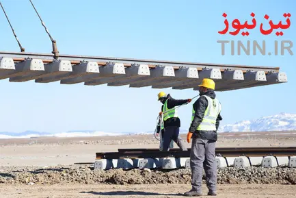 آغاز عملیات ریل گذاری راه آهن اردبیل - میانه