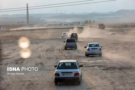 گزارش تصویری اجرای پروژه آزادراه شهید سلیمانی قم  (6)