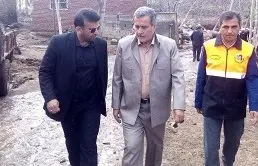 حضور معاون وزیر راه و شهرسازی و هیأت همراه در مناطق سیل‌زده آذربایجان‌شرقی