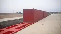 بارگیری آزمایشی محموله قیر فلکسی از ایستگاه گارمانوری قم به مقصد بندرعباس