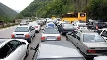 ترافیک سنگین در محور جنوب به شمال چالوس
