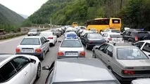 ترافیک سنگین در محور چالوس و آزادراه تهران - شمال