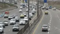 ترافیک نیمه سنگین در محور شهریار-تهران