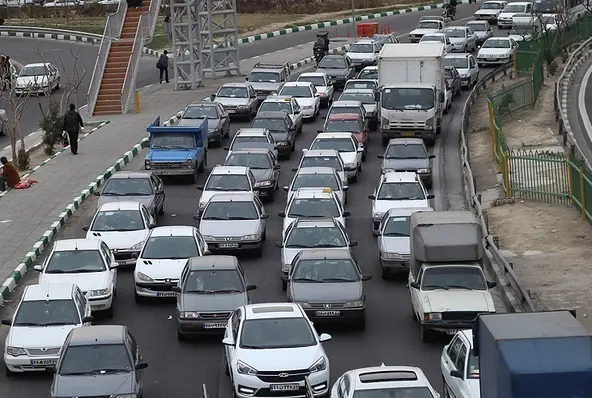 ترافیک سنگین در جاده‌های استان تهران