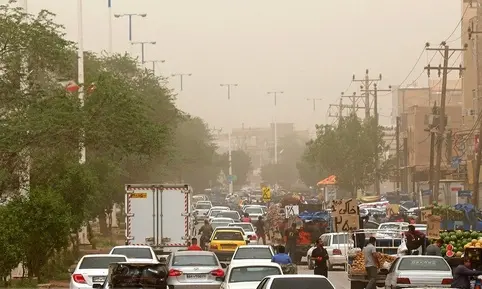 گرد و خاک در آبادان