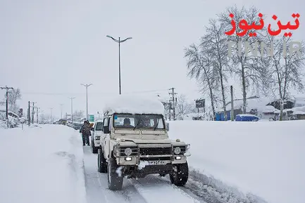 بارش سنگین برف در گیلان