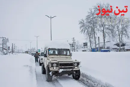 بارش سنگین برف در گیلان