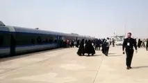بازدید وزیر راه و شهرسازی از پایانه مرزی مسافری ریلی شلمچه و راه آهن خرمشهر