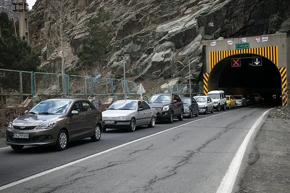 اعمال محدودیت‌های ترافیکی در جاده کرج - چالوس