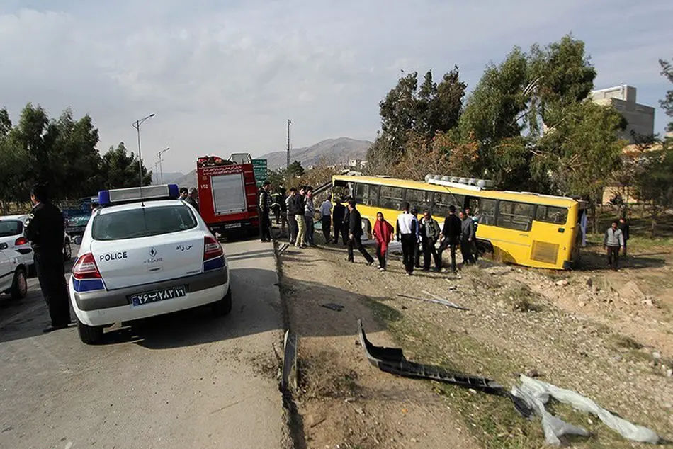 بررسی علت تصادفات در کمربندی شهر شیراز