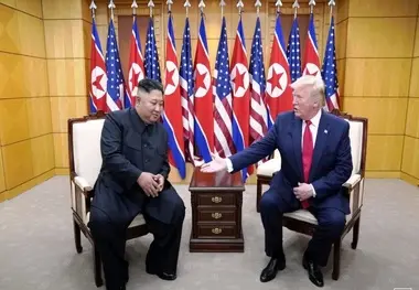 ترامپ در دیدار بی‌سابقه از کره شمالی: دیدارم با «اون» پربار بود  (تصاویر)