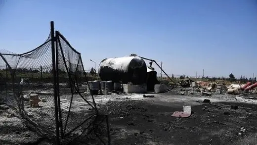 انفجار در فرودگاه الشعیرات سوریه