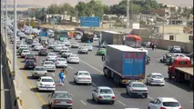 جدول وضعیت ترافیک لحظه‌ای راه‌های اصلی و فرعی استان تهران -۲