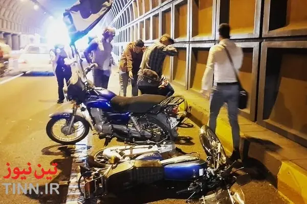 فیلمی از مرگبارترین تونل تهران/ مرگ در کمین موتورسوران