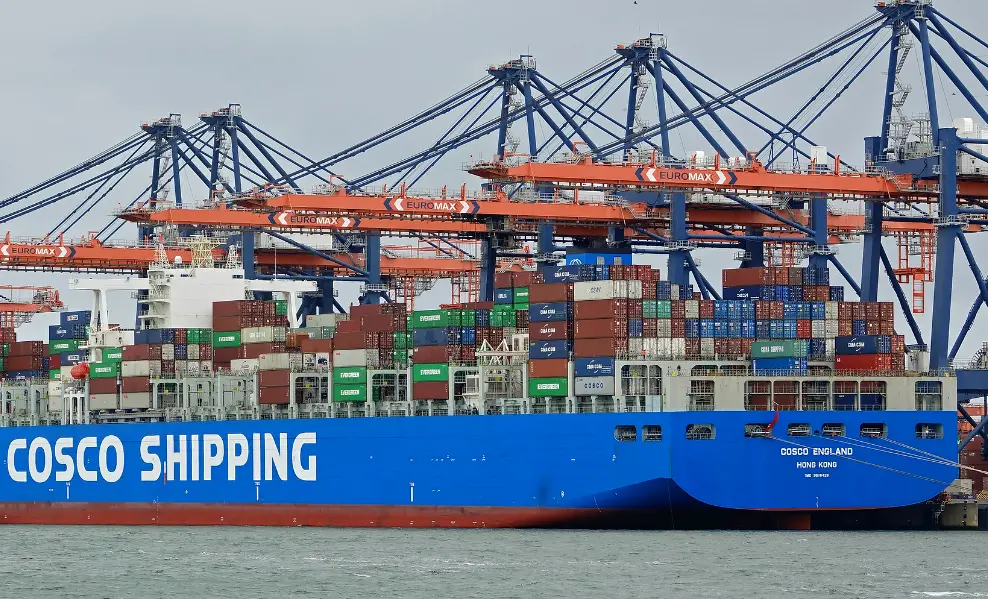 COSCO England Collides with Another Ship at Port Kelang