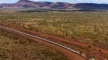 قطار خودران استرالیایی بار حمل می کند