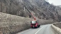 محور کندوان با نصب توری سنگ گیر(راک فال) ایمن تر شد 