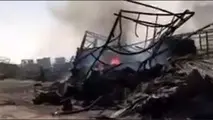 فیلم| عمق فاجعه در گمرک اسلام قلعه پس از آتش‌سوزی
