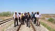 بازدید قائم مقام راه آهن از محور ریلی جنوب/ گزارش تصویری