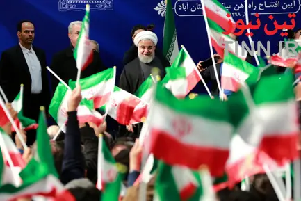 مراسم افتتاح راه آهن میانه - بستان آباد