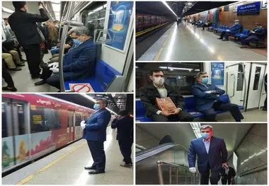 شهردار تهران با مترو به 