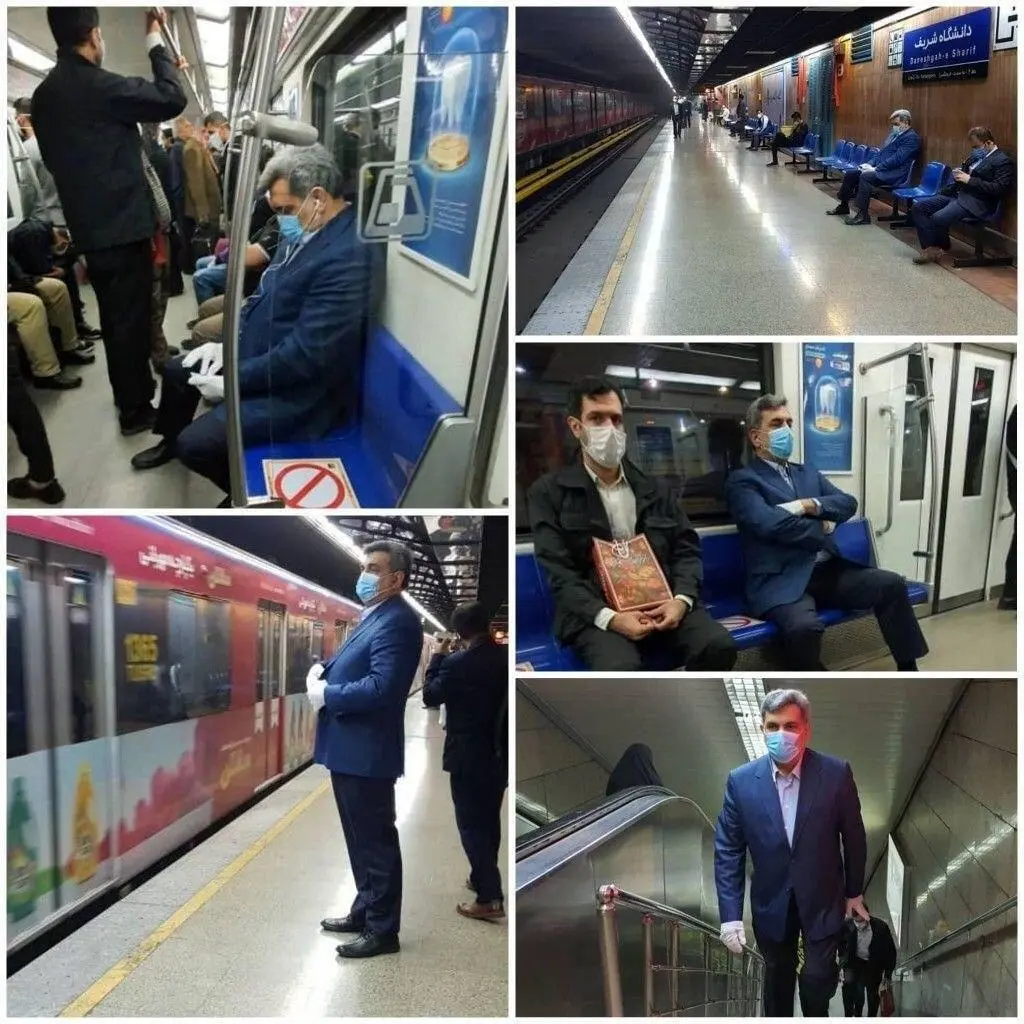 شهردار تهران با مترو به "بهشت" رفت 