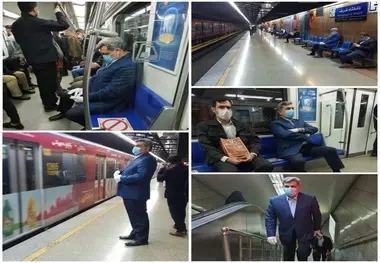 شهردار تهران با مترو به 