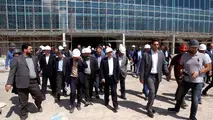 بازدید وزیر راه و شهرسازی از روند تکمیل ترمینال سلام شهر فرودگاهی امام(ره)