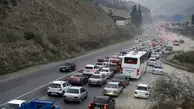 ترافیک نیمه سنگین در آزادراه کرج_تهران