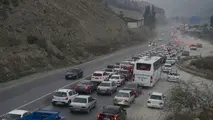 ترافیک نیمه سنگین در آزادراه کرج_تهران