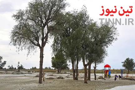 مناطق سیل زده جاسک