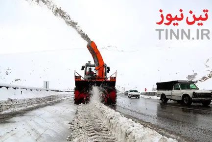عملیات راهداری زمستانی در جاده هراز
