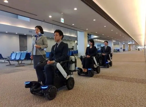 ویلچرهای خودران در فرودگاه ژاپن