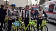  هم رکابی نمادین مدیران حمل‌ونقل شهری در پایان همایش روز ملی حمل‌ونقل 