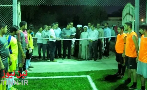 افتتاح زمین چمن مصنوعی فوتبال فرودگاه بین‌المللی بندرعباس
