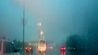       بارش باران و ترافیک سنگین در جاده های البرز