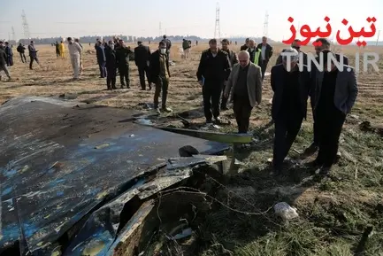 بازدید مدیر فرودگاه امام از محل سقوط هواپیمای مسافربری بویینگ ۷۳۷ متعلق به خطوط هوایی اوکراین