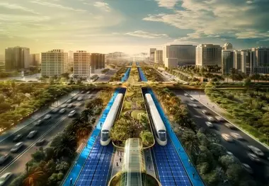 رونمایی دبی از طرح های آینده نگر برای سبزترین بزرگراه جهان