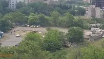 پارکینگ غیرمجاز در شمال تهران تخلیه شد
