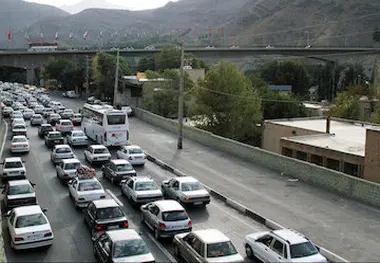 ترافیک نیمه‌سنگین در محور شهریار - تهران