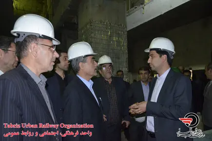  بازدید استاندار آذربایجان شرقی(دکتر خدابخش) از پروژه خط یک قطار شهری تبریز