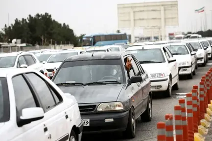 ترافیک عوارضی تهران برای تست کرونا